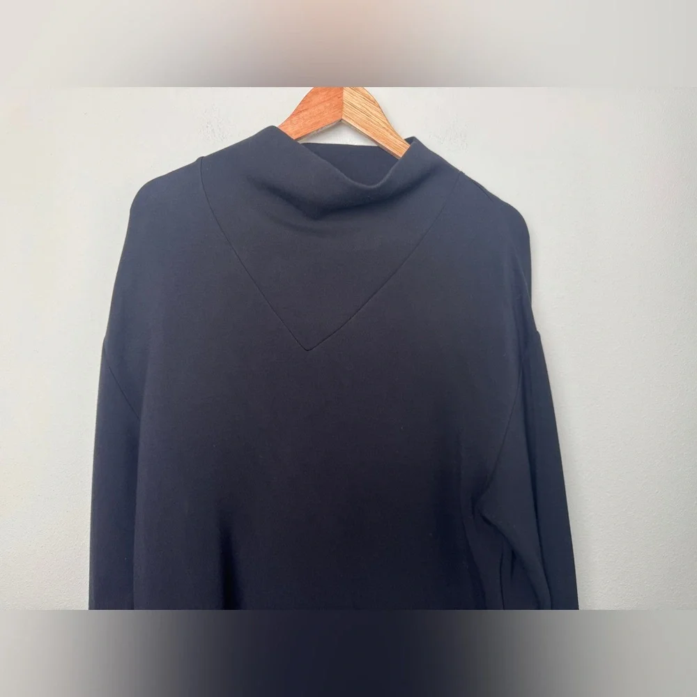 Varley Double Soft Betsy Sweat Mock Neck Pullover Black Size S Minimalist - Picture 6 of 16